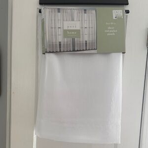 Peri Home Sheer White Curtains 1 pair